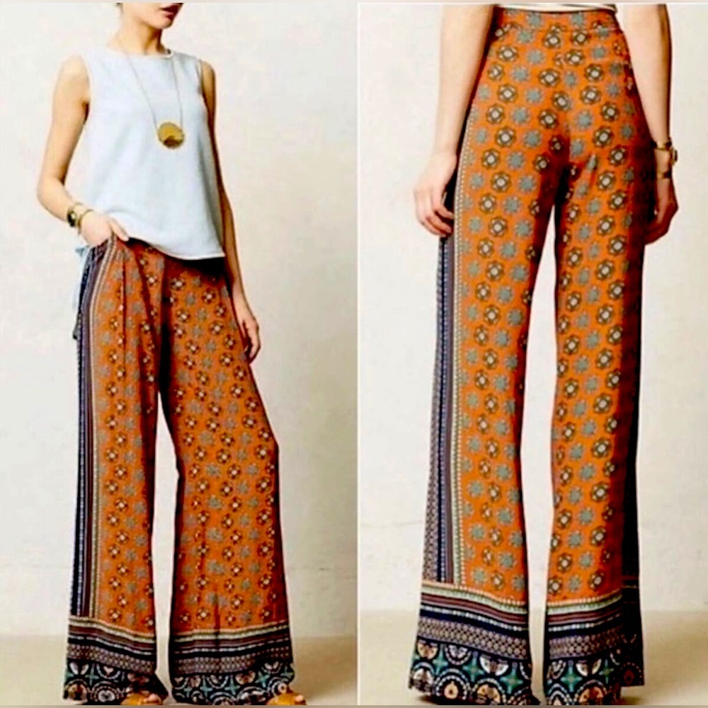 Elevenses Palazzo Pants | Anthropologie